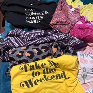 Women’s GUC Lularoe & Torrid tops- short sleeves size 8-12